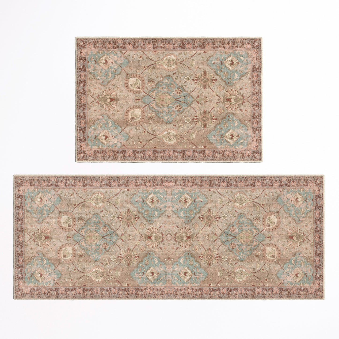 Ultra Soft Distressed Boho Inspired Machine Washable Area Rug