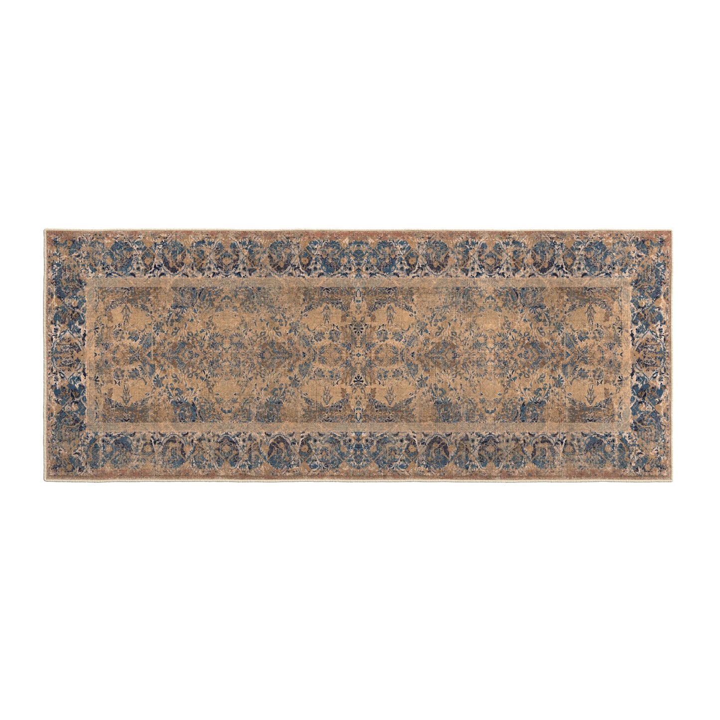 Ultra Soft Distressed Boho Inspired Machine Washable Area Rug