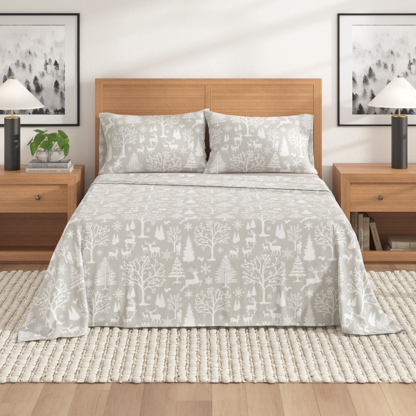 4-Piece Turkish Cotton Flannel Sheet - Lakeview Collection