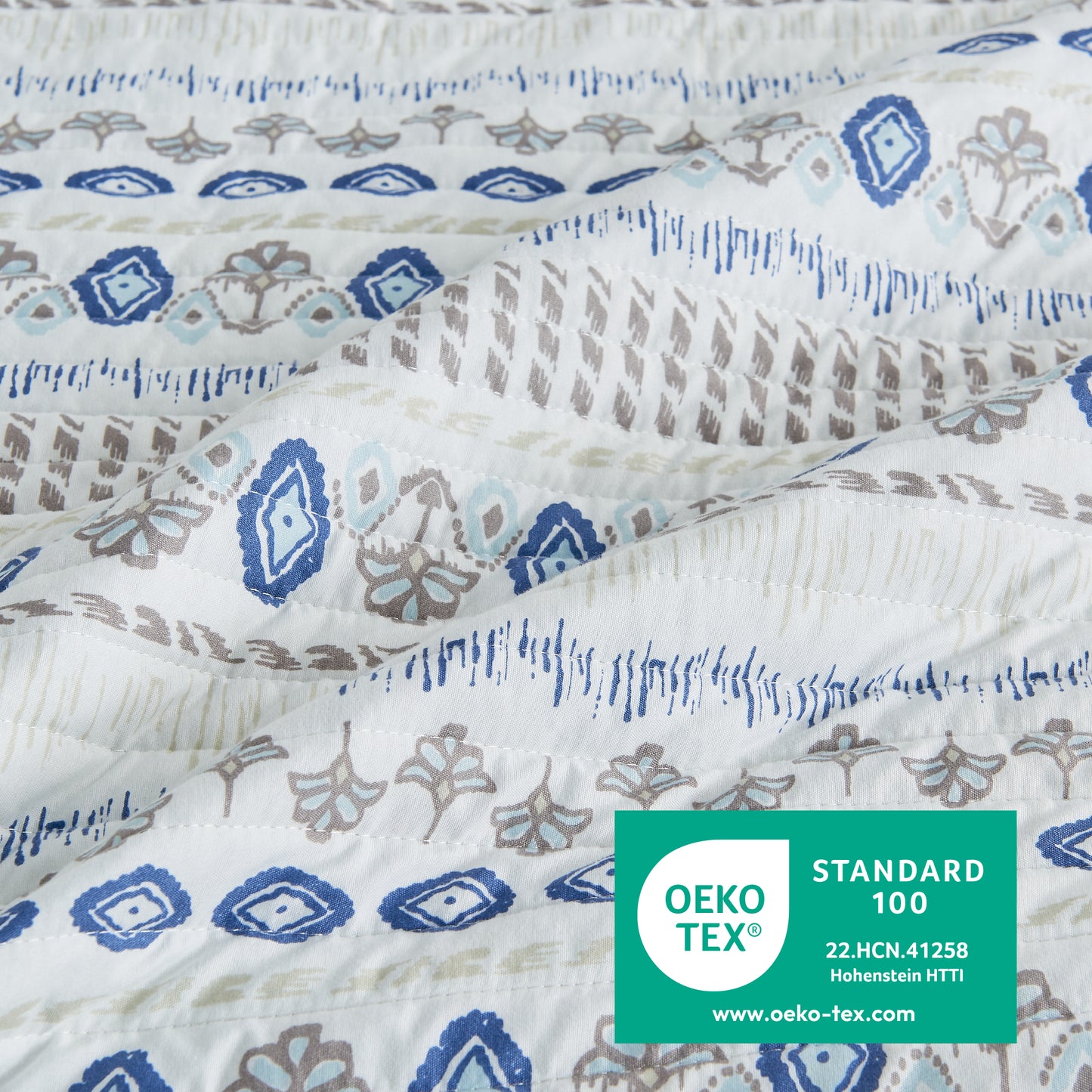 Striped Microfiber Quilt Set - Arista Collection