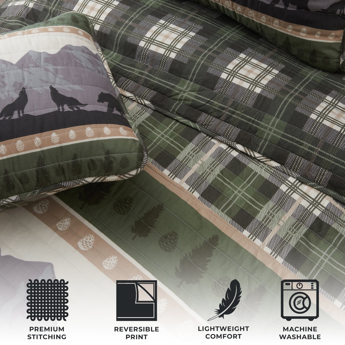 3-Piece Lodge Quilt - Salt Creek Collection