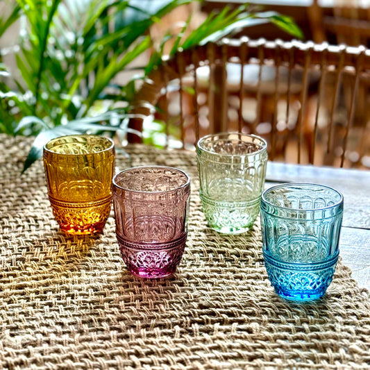 Patina Vie Maison Assorted Drinking Glass 10 oz, Set of 4