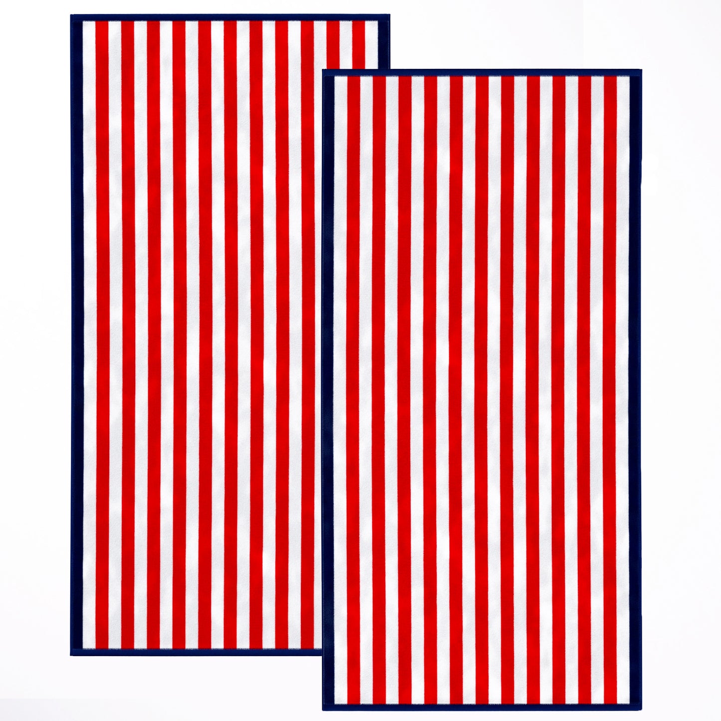 Oversized Striped Border Cabana Beach Towel - Santa Cruz