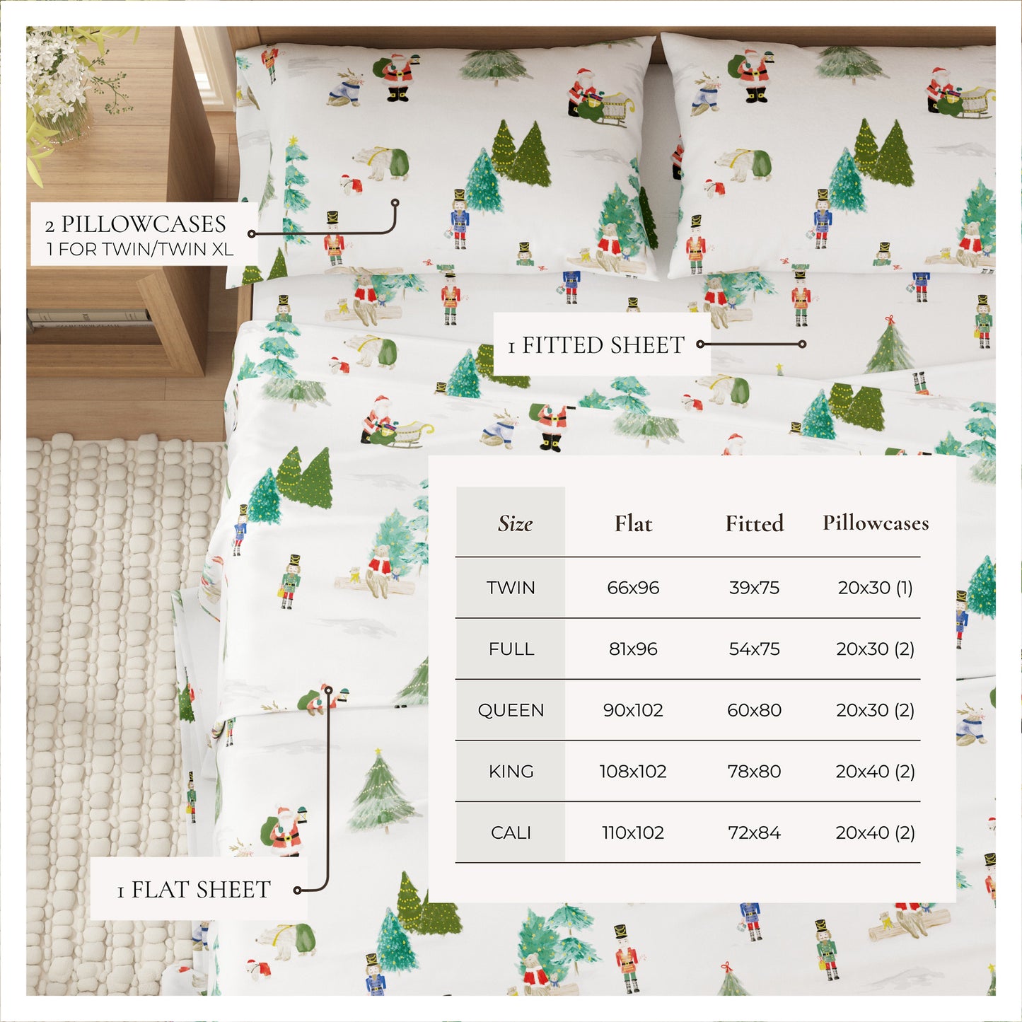 4-Piece Turkish Cotton Flannel Sheet - Whittaker Collection