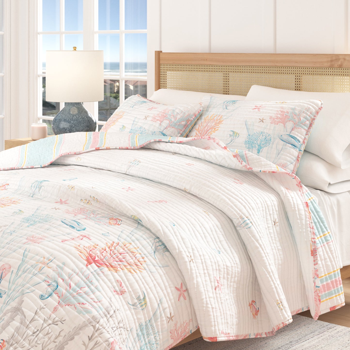 Coastal Coral Reef Quilt Set - Caymen Collection