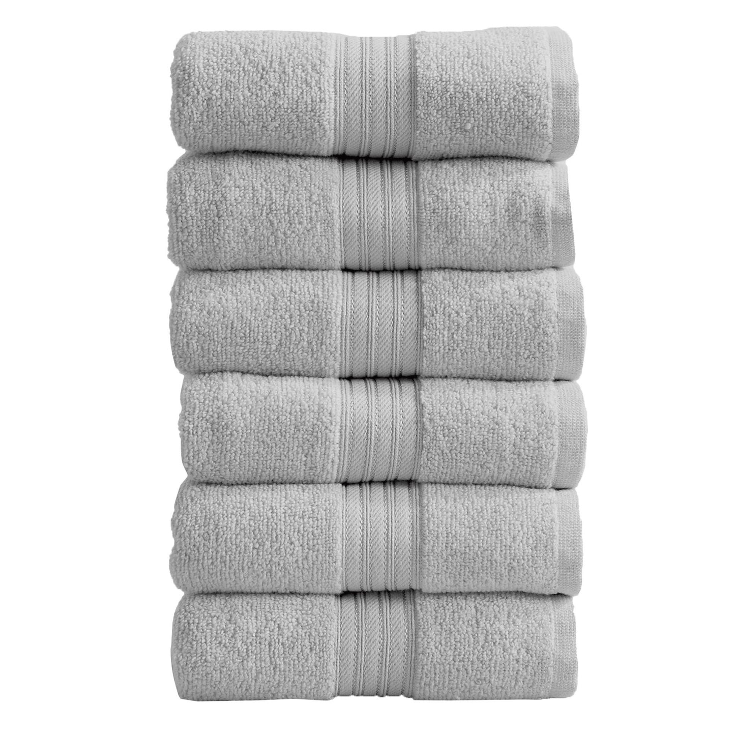 6 Pack Cotton Hand Towels - Cooper Collection