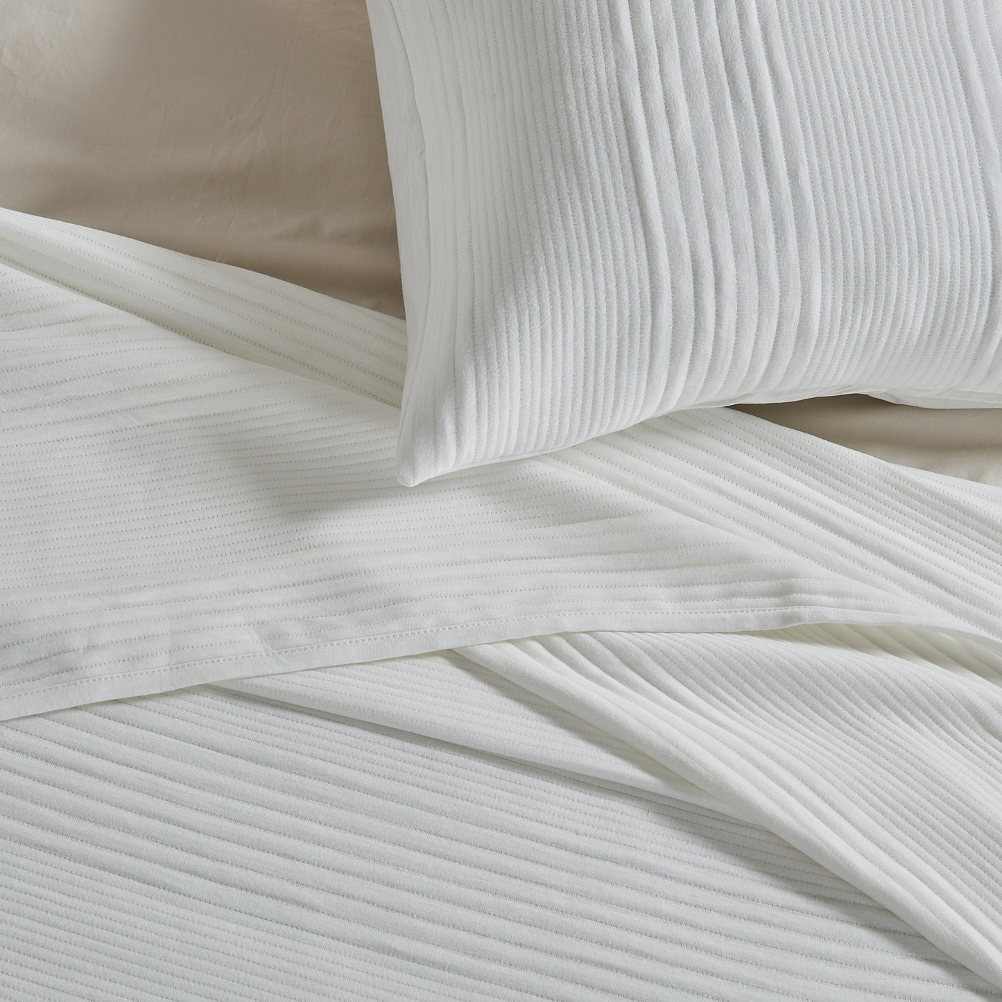 3 Piece Jersey Knit Quilt Set - Natalie Collection