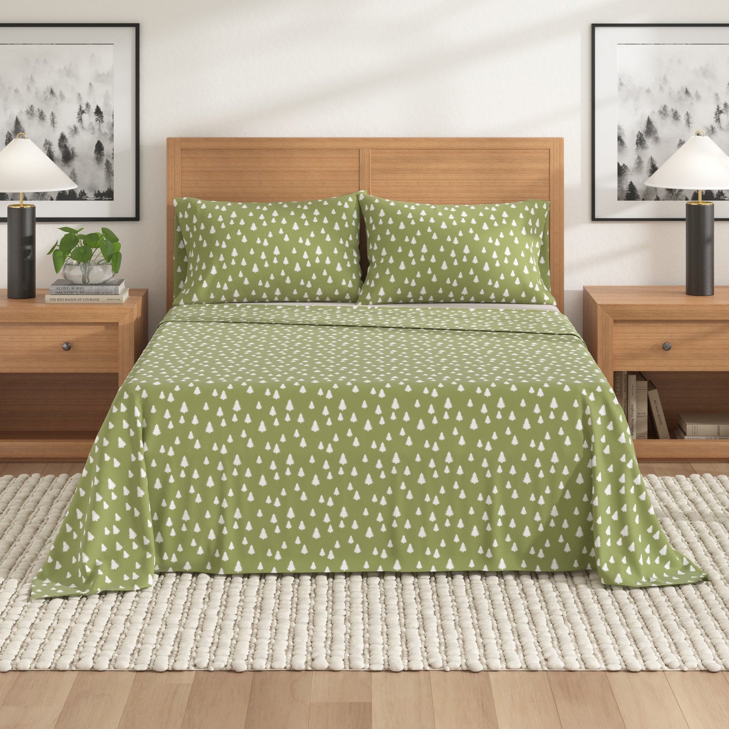 4-Piece Turkish Cotton Flannel Sheet - Lakeview Collection