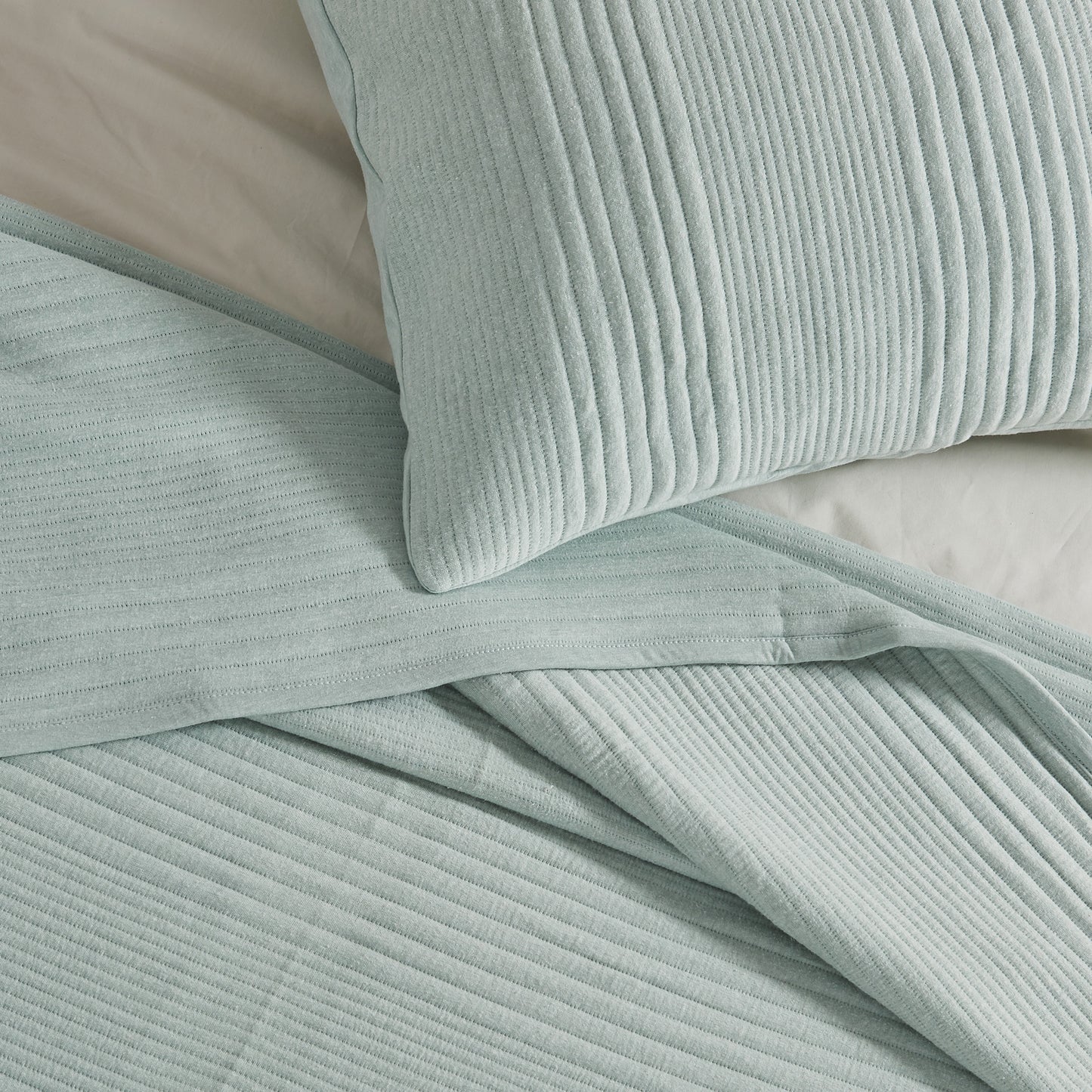 3 Piece Jersey Knit Quilt Set - Natalie Collection