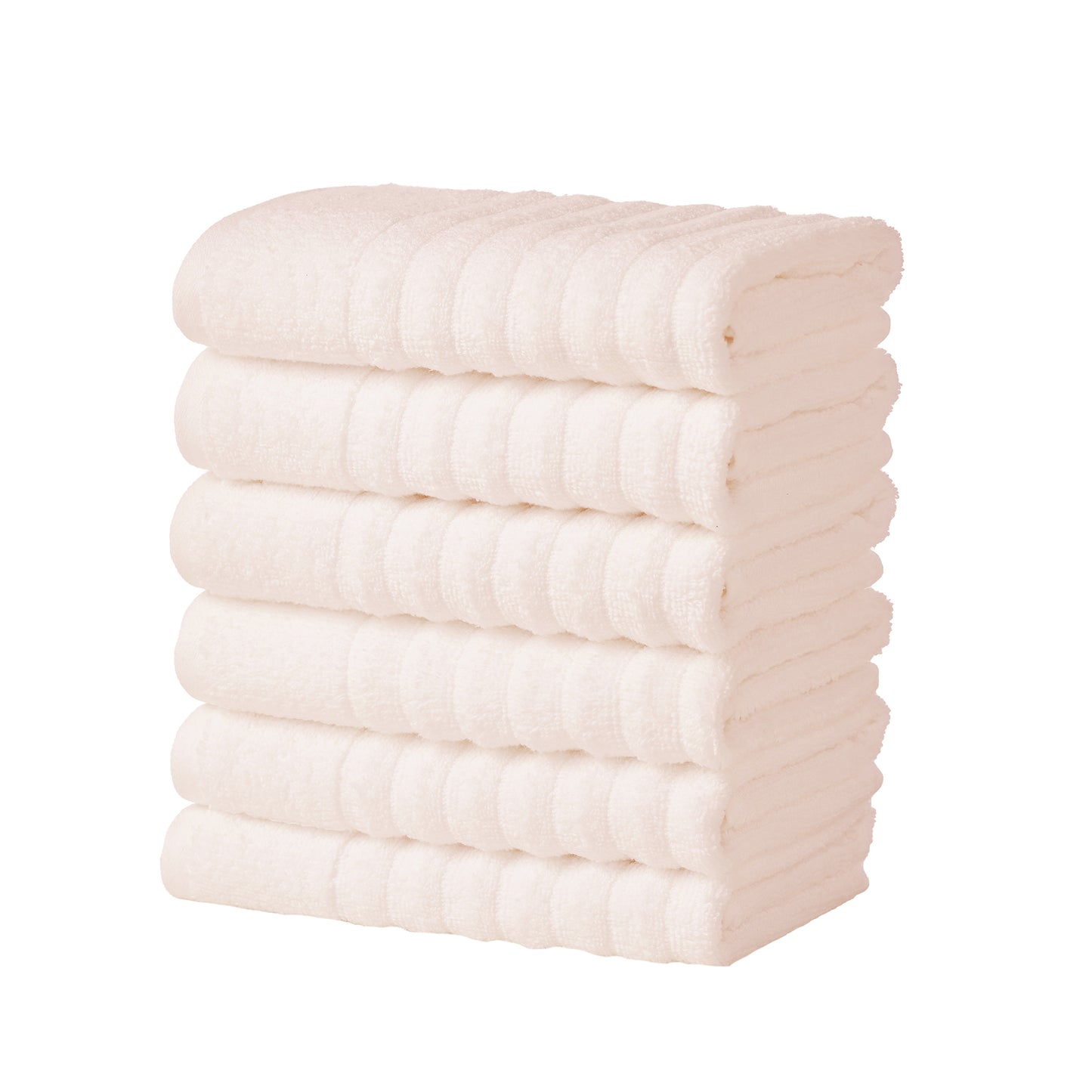 6 Pack Combed Cotton Hand Towels - Karina Collection