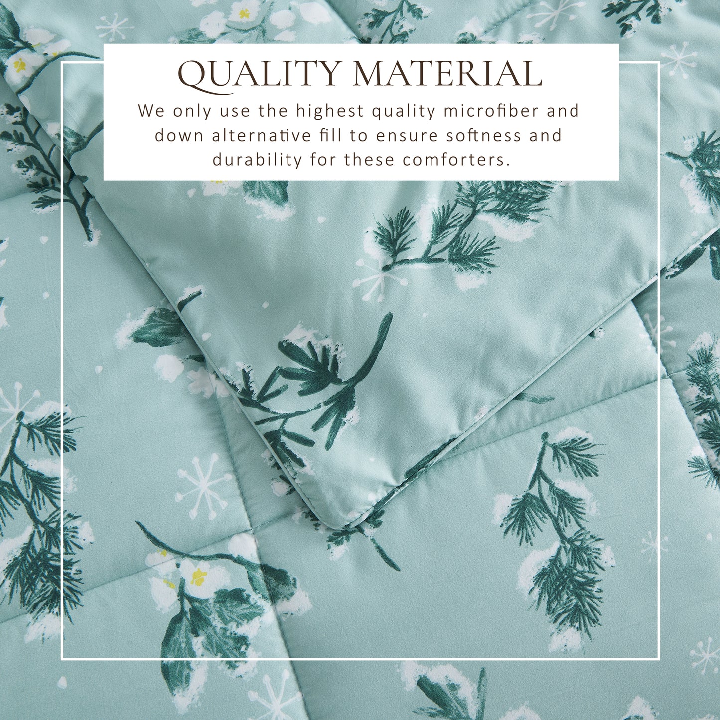 Reversible Christmas Comforter and Sham Set - Holiday / Lodge Odette Collection