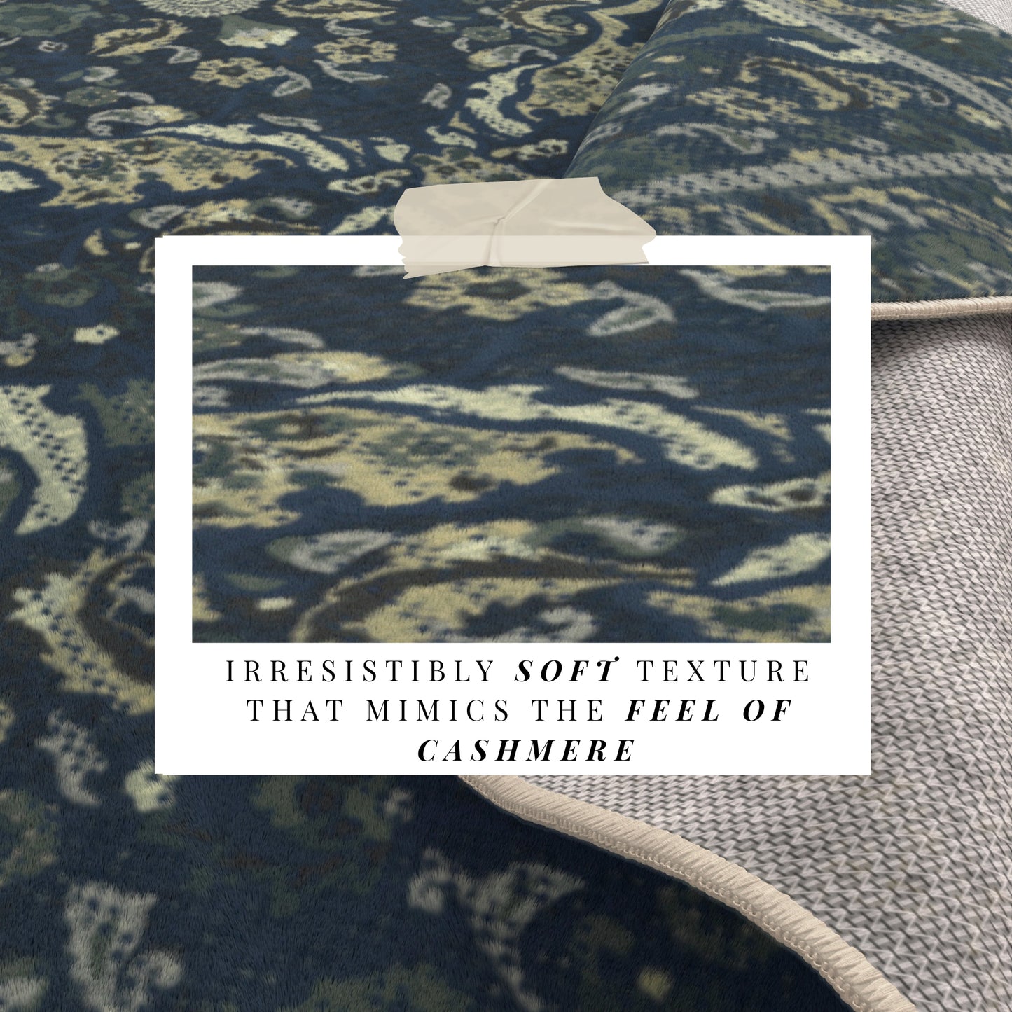 Ultra Soft Distressed Boho Inspired Machine Washable Area Rug