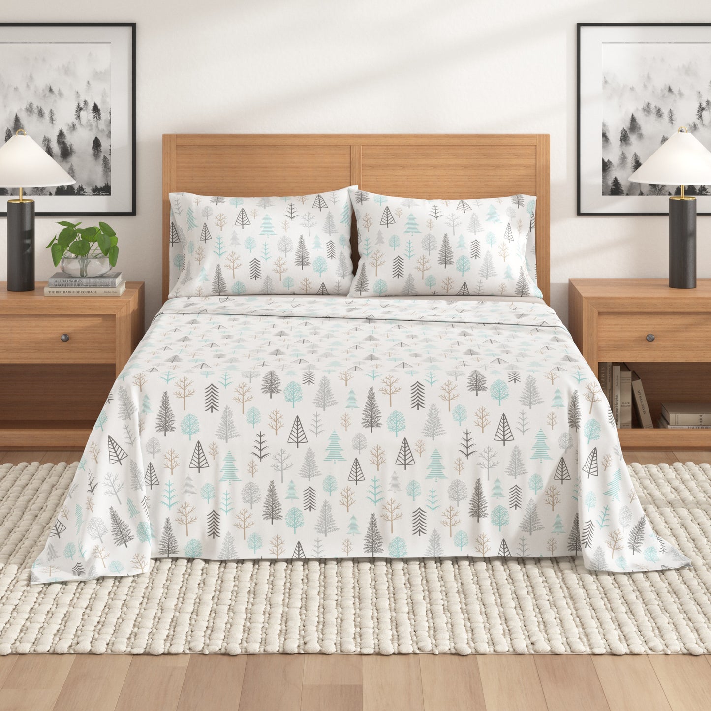 4-Piece Turkish Cotton Flannel Sheet - Lakeview Collection