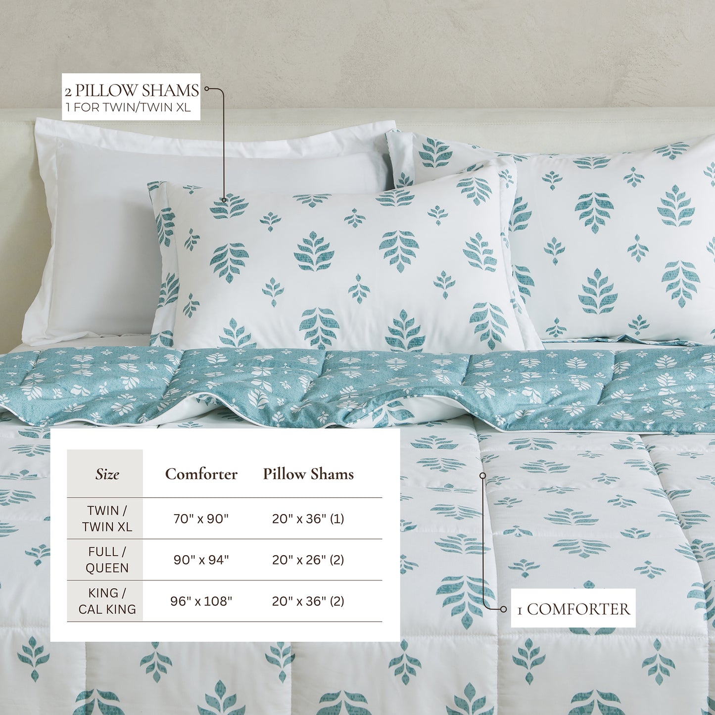Reversible Christmas Comforter and Sham Set - Holiday / Lodge Odette Collection