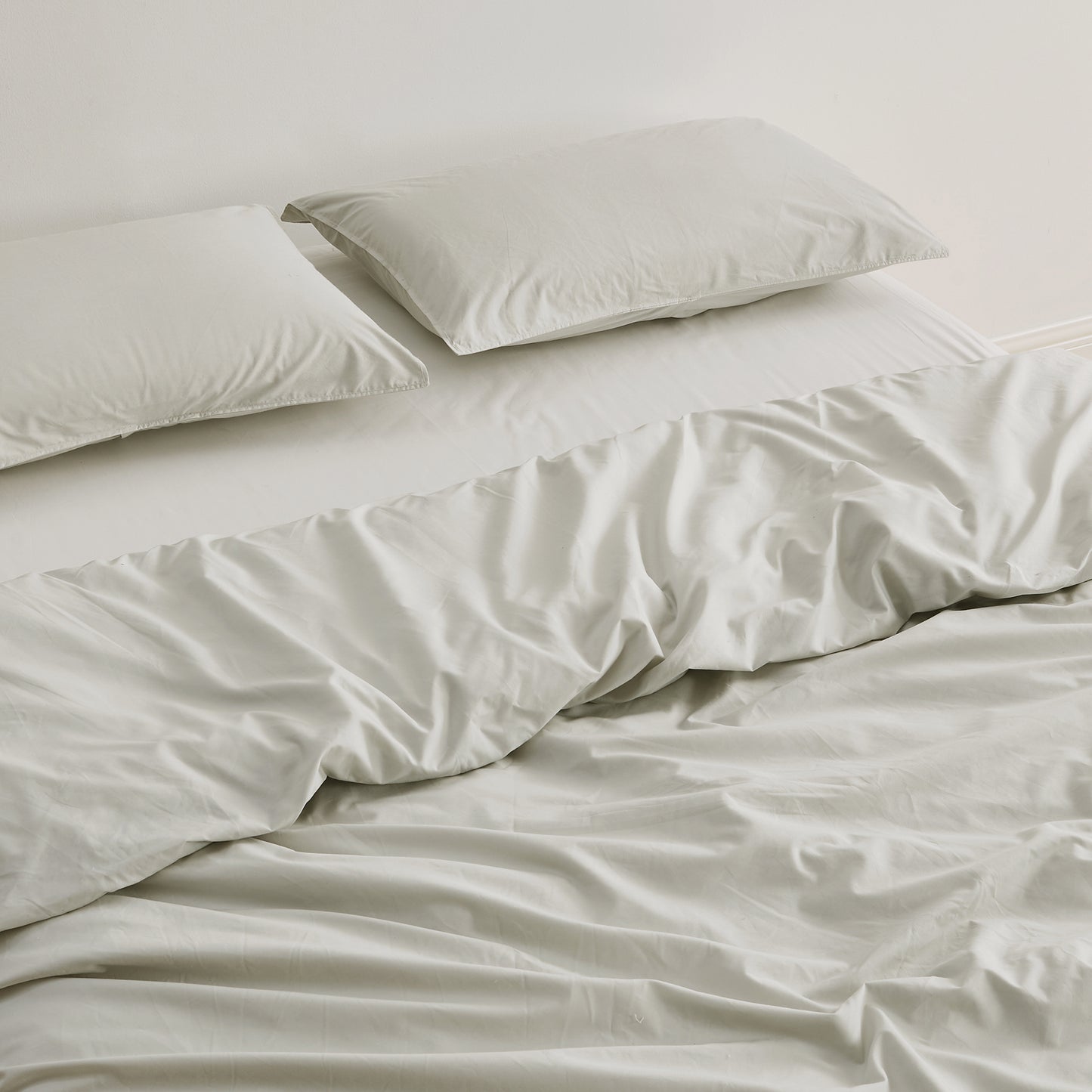 100% Pima Cotton Percale Pillowcase Sham Set
