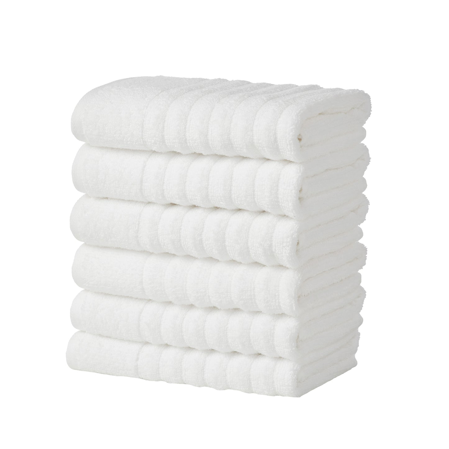 6 Pack Combed Cotton Hand Towels - Karina Collection