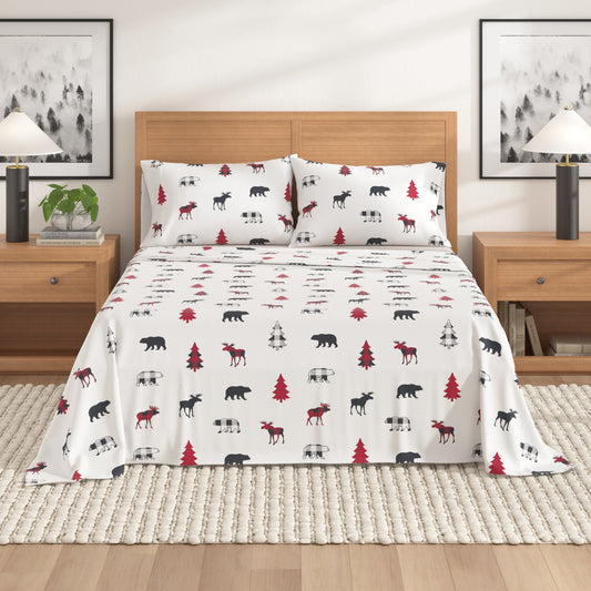 100% Turkish Cotton Flannel Sheet Sets - Boulder Collection