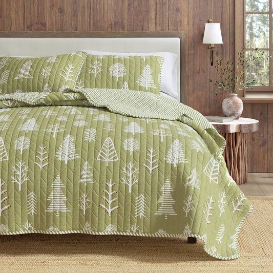3 Piece Lodge Forest Quilt - Whistler Collection