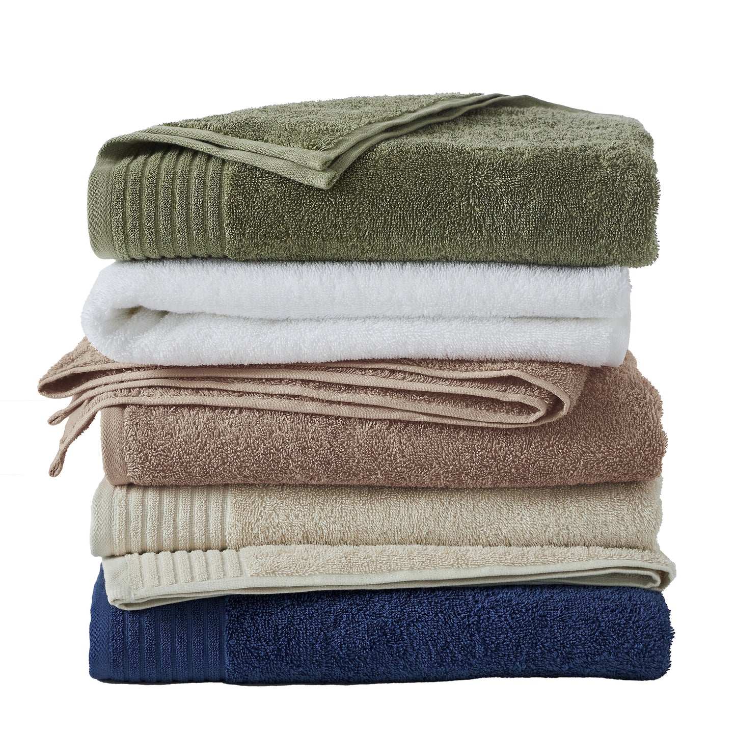 4 Pack Cotton Bath Towels - Kasper Collection