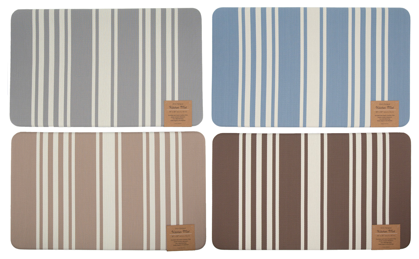 Textaline Stripe Anti-Fatigue Kitchen Mat