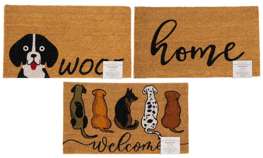 Natural Coir Printed Everyday Dog Designs