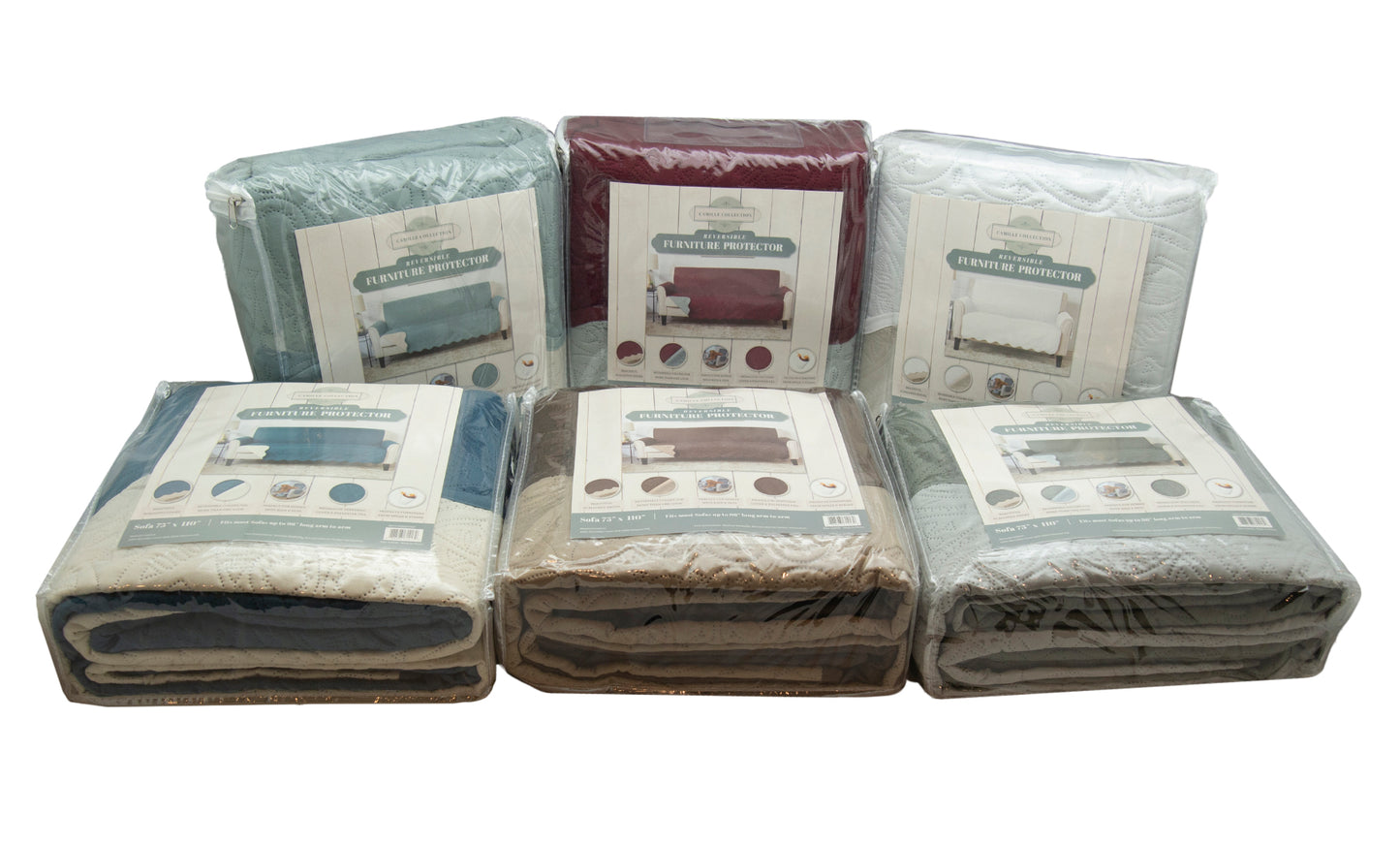 Solid Medallion Scalloped Reversible Furniture Protector